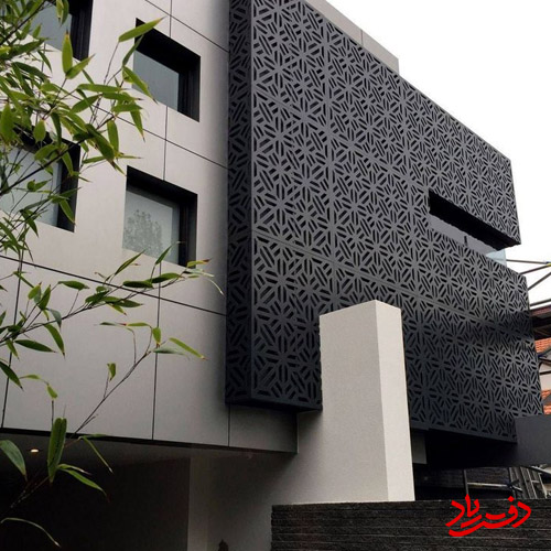 طراحی نمای فلز مدرن